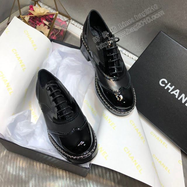 Chanel女鞋 香奈兒牛皮娃娃小皮鞋 Chanel商務休閒鞋  naq1148